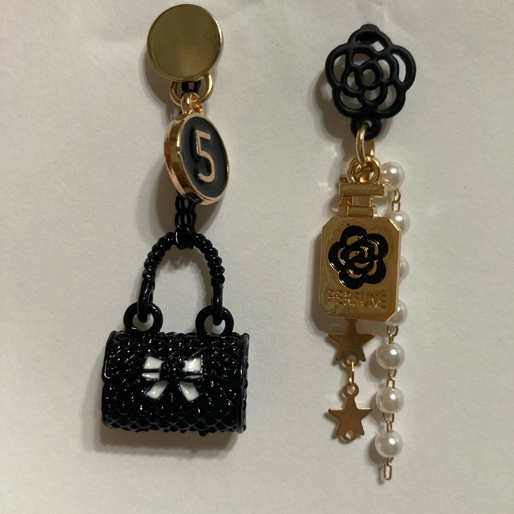 New Camellia Perfume & Purse Earrings
